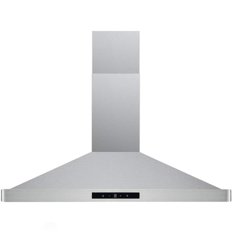 DKB Range Hood DKB-168M-30T 30" Inch Wall Mount Stainless Steel Kitchen Exhaust Vent With 400 CFM, 3 Speed Fan and Touch Sensitive Control Panel