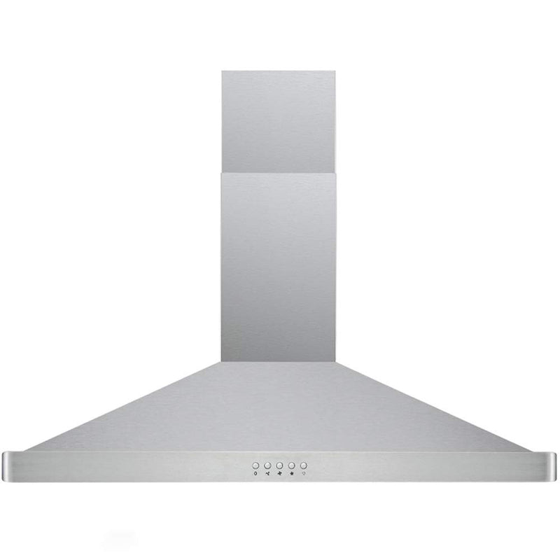 DKB Range Hood DKB-168M-30 30" Inch Wall Mount Stainless Steel Kitchen Exhaust Vent With 400 CFM, 3 Speed Fan and Push Button Control Panel
