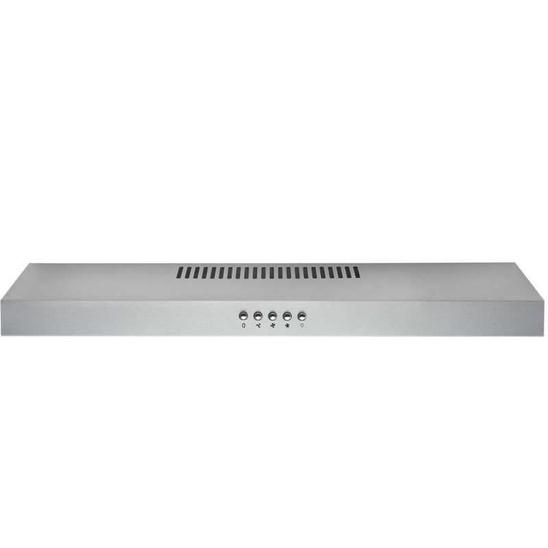 DKB Under Cabinet Range Hood DKB-168-UC200-30 30" Inch Stainless Steel Kitchen Exhaust Vent With 200 CFM, 3 Speed Fan and Push Button Control Panel