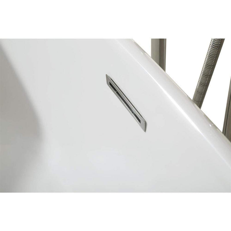 DKB Zarya UB118-7034 Freestanding Acrylic Bathtub 70" x 34" Inches