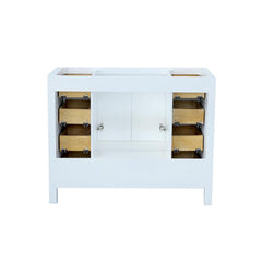 DKB Beckford 42 In. Single Sink Base Cabinet In White